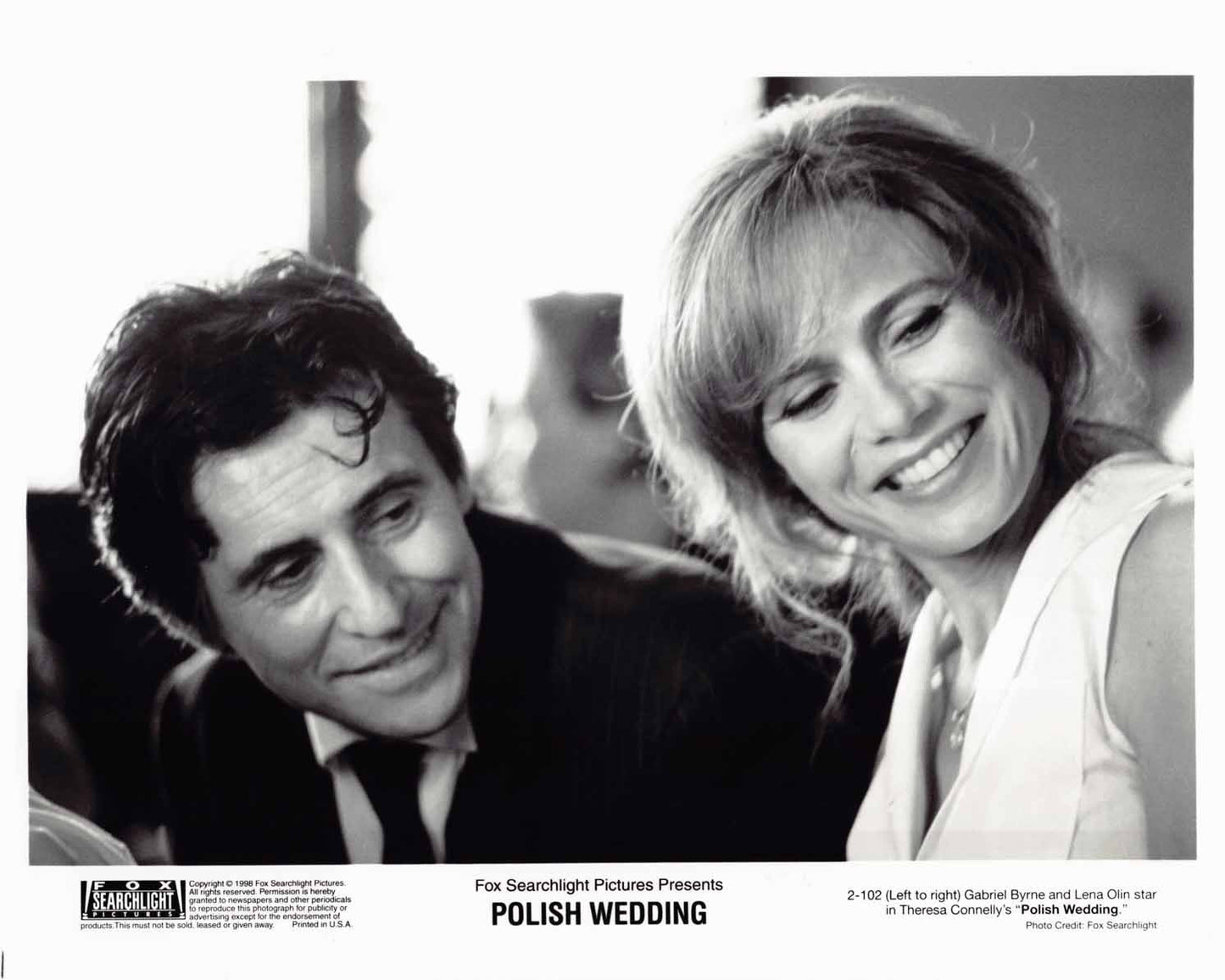 Gabriel Byrne POLISH WEDDING Claire Danes Lena Olin original 8x10 press photos