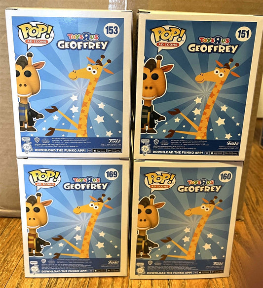 Funko POP! GEOFFREY as WIZARDING WORLD HARRY POTTER set of 4 TOYS R US exclusive