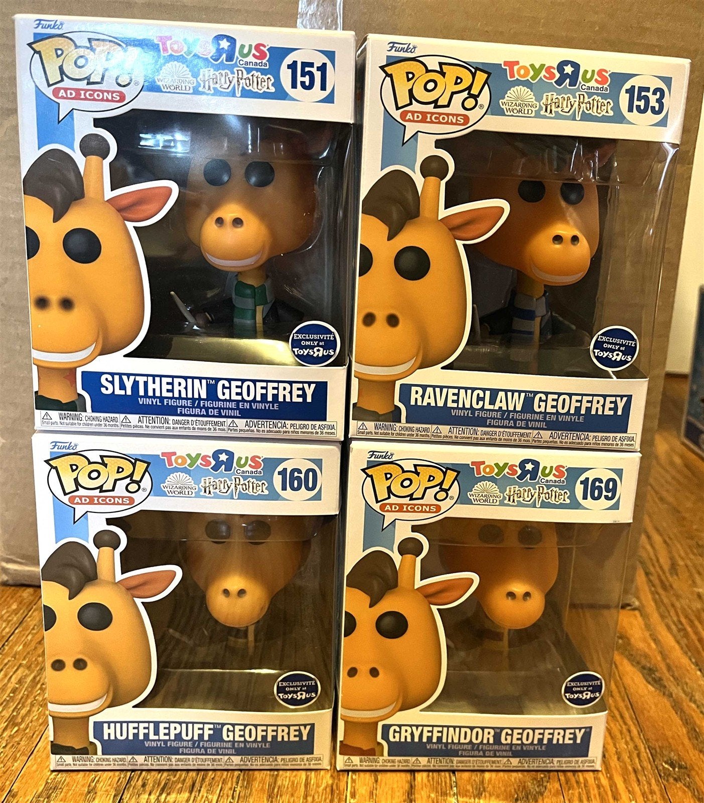 Funko POP! GEOFFREY as WIZARDING WORLD HARRY POTTER set of 4 TOYS R US exclusive