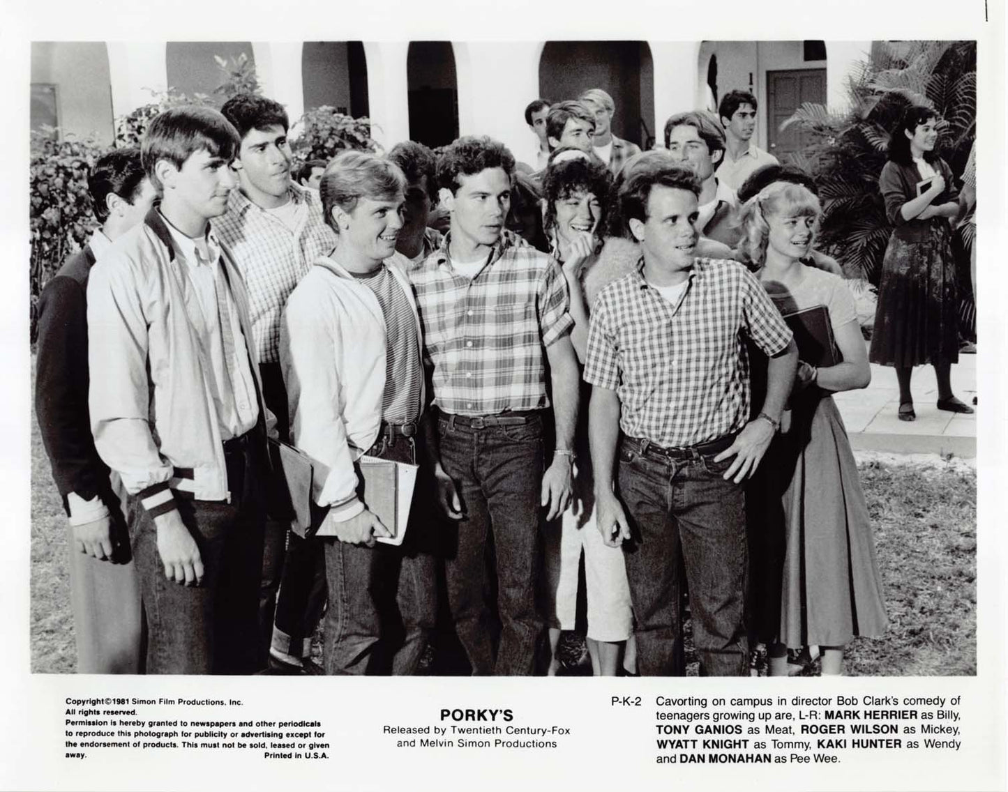 Bob Clark's PORKY'S original press photos 1981 Dan Monahan Kim Cattrall