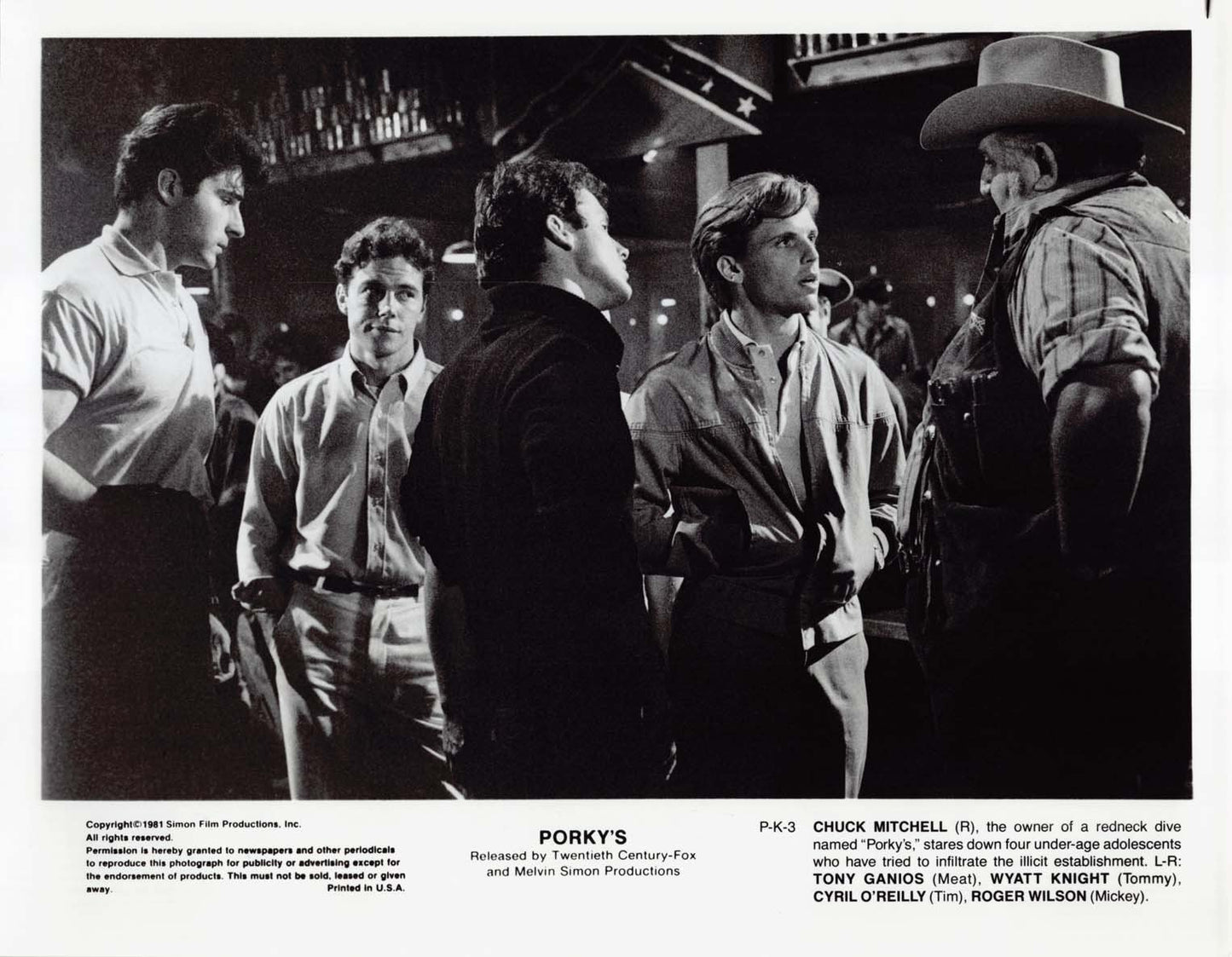 Bob Clark's PORKY'S original press photos 1981 Dan Monahan Kim Cattrall