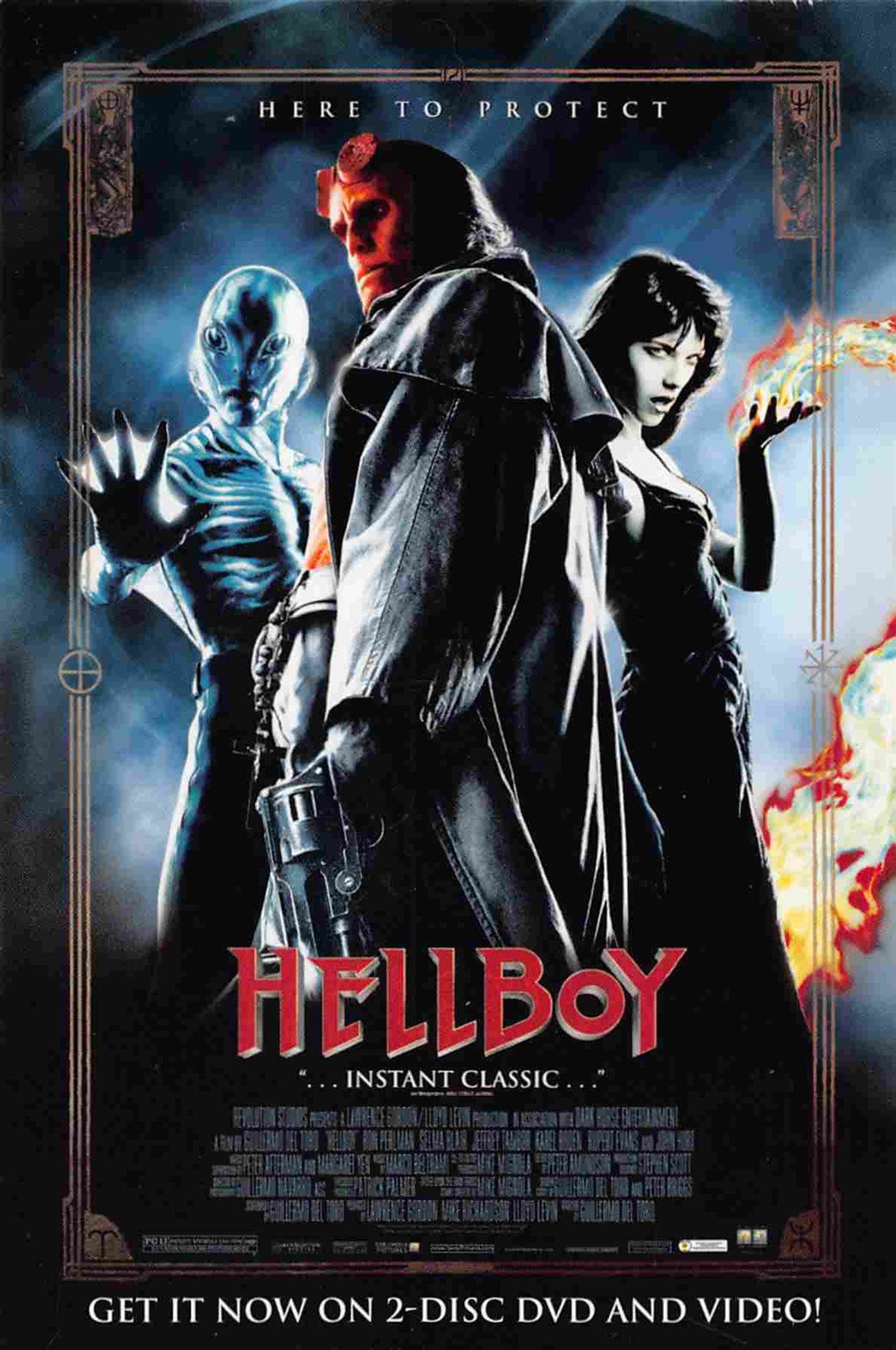 HELLBOY / STEAMBOY studio promo postcard 2004