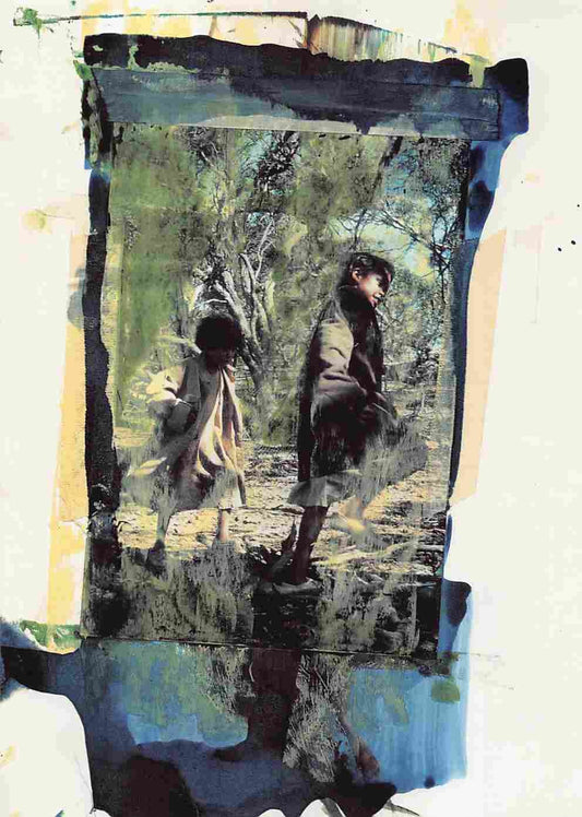 Everlyn Sampi RABBIT-PROOF FENCE Kenneth Branagh promo postcard set 2002