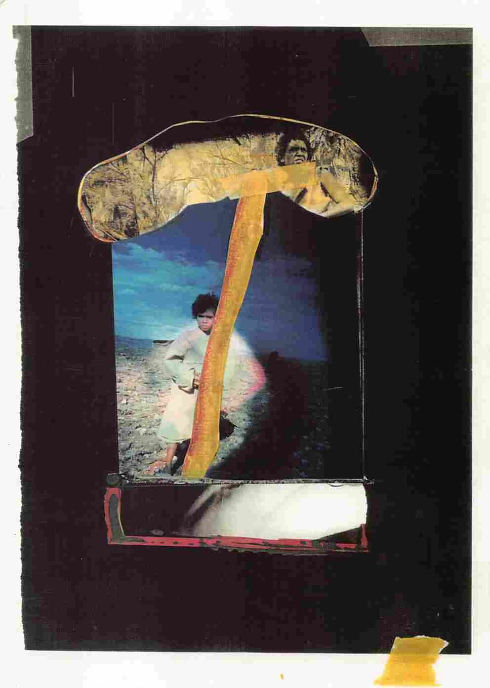Everlyn Sampi RABBIT-PROOF FENCE Kenneth Branagh promo postcard set 2002