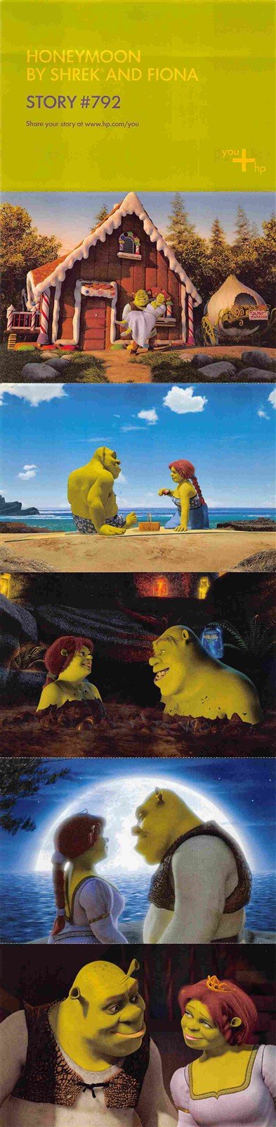 Dreamworks Mike Myers SHREK 2 Cameron Diaz HP promo postcards 2004