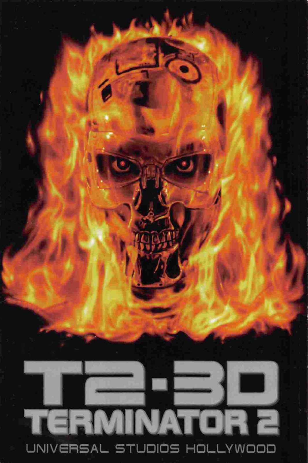 Schwarzenegger T2-3D TERMINATOR 2 vintage Universal Studios postcard