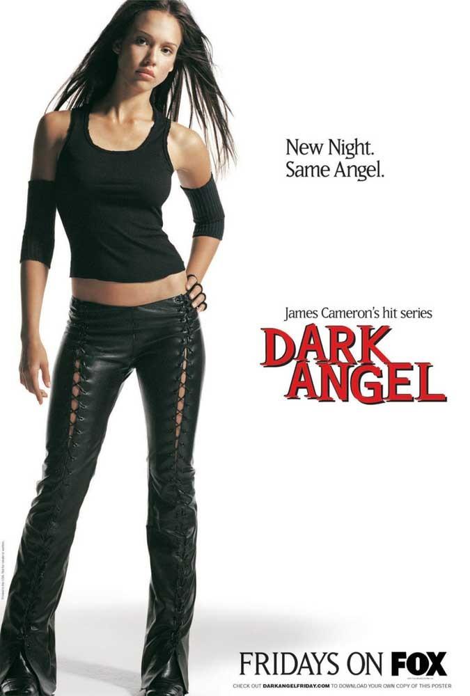 Jessica Alba DARK ANGEL promo Fox Network poster ORIGINAL James Cameron 2001