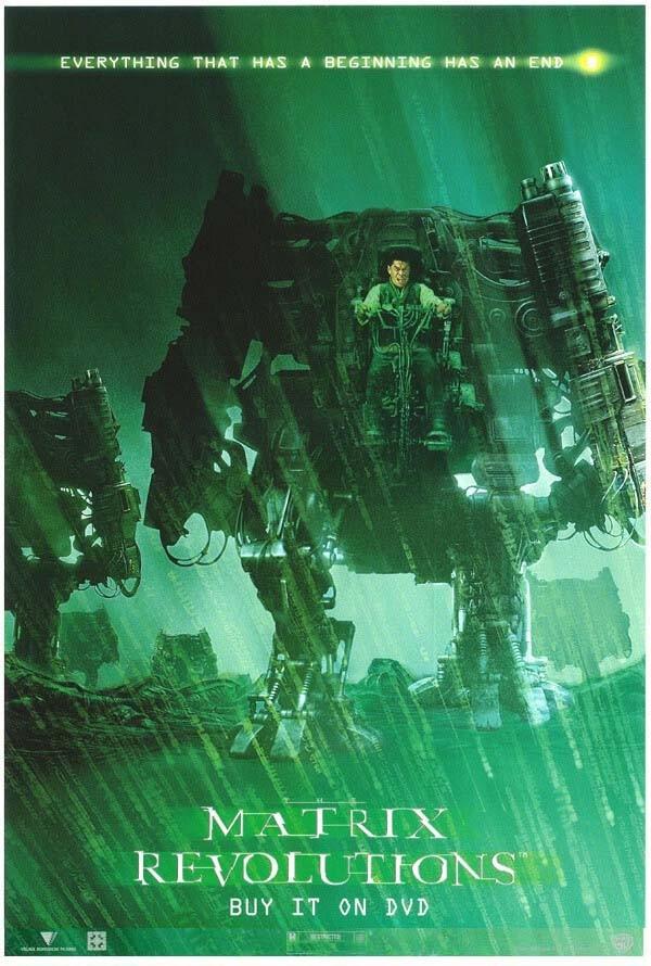 Keanu Reeves MATRIX REVOLUTIONS Carrie-Anne Moss ORIGINAL video poster set