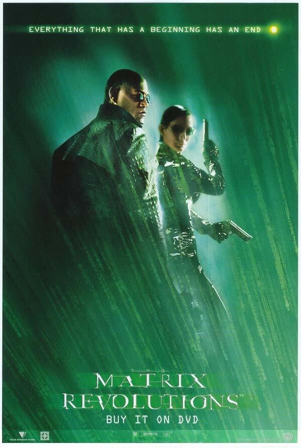 Keanu Reeves MATRIX REVOLUTIONS Carrie-Anne Moss ORIGINAL video poster set