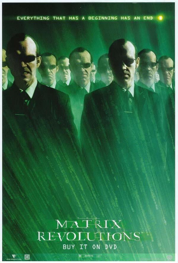 Keanu Reeves MATRIX REVOLUTIONS Carrie-Anne Moss ORIGINAL video poster set