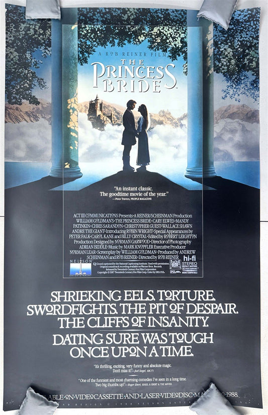 PRINCESS BRIDE 1988 original Video Store promo poster 39x25