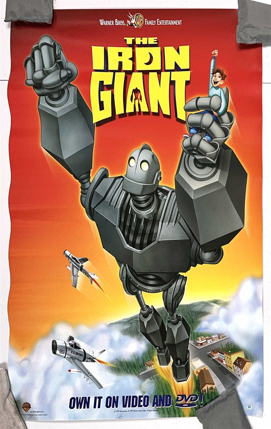 Vin Diesel IRON GIANT Brad Bird original Canadian home video 26x19 poster 1999