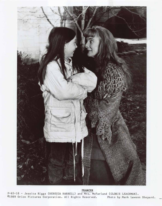 Rebecca Harrell PRANCER Cloris Leachman original press photo 1989