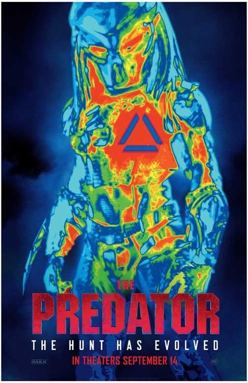 Boyd Holbrook THE PREDATOR Olivia Munn heat vision advance movie poster 11x17