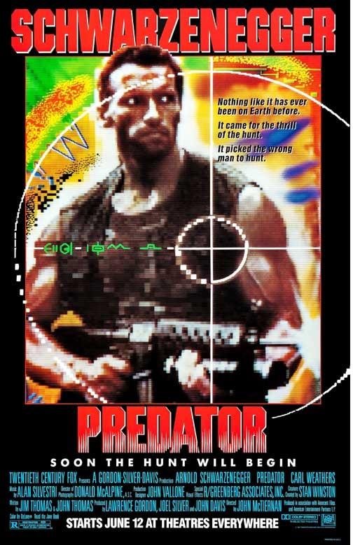 Arnold Schwarzenegger PREDATOR Carl Weathers movie poster 11x17