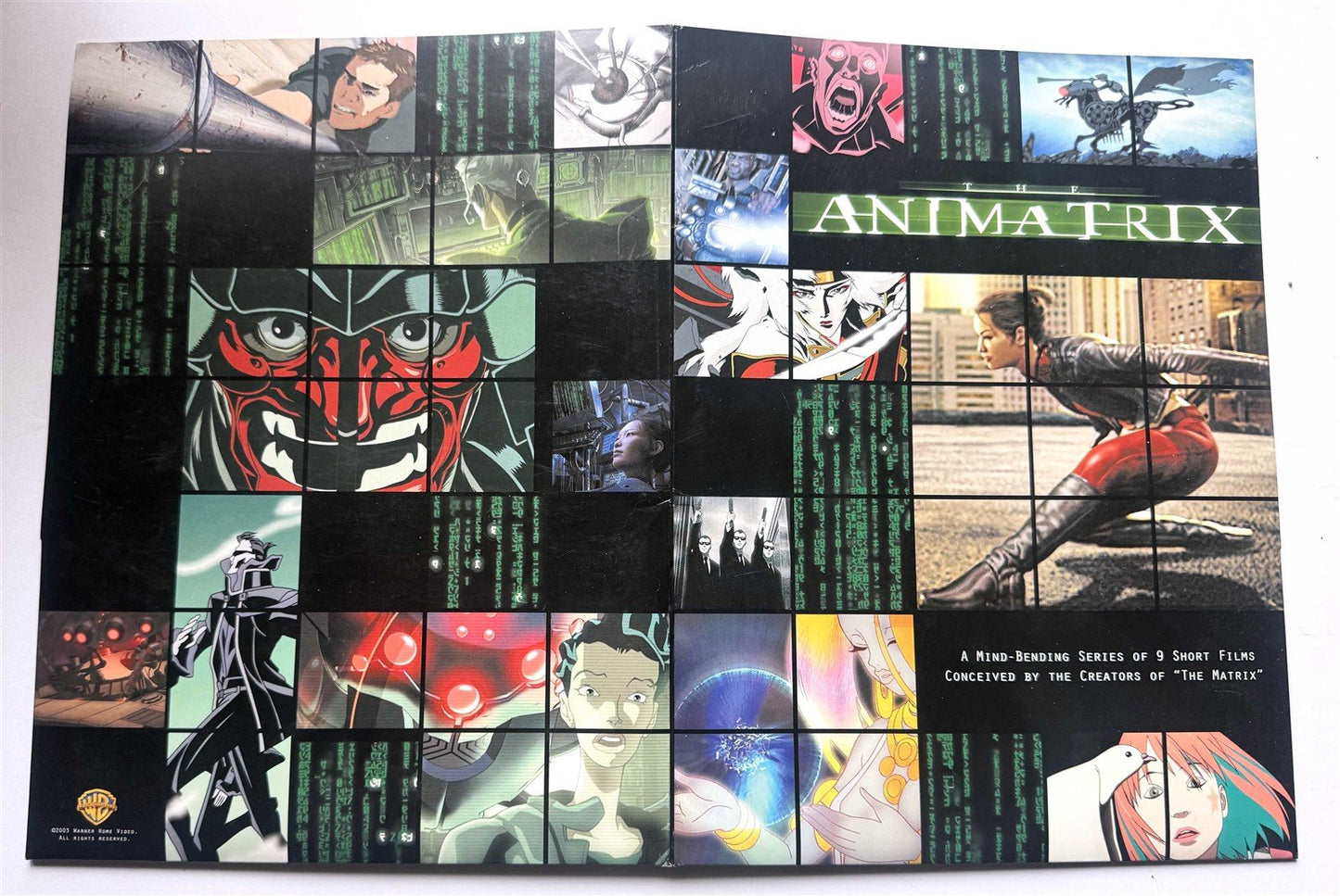 Wachowski's THE ANIMATRIX limited distribution anime style guide press kit 2003