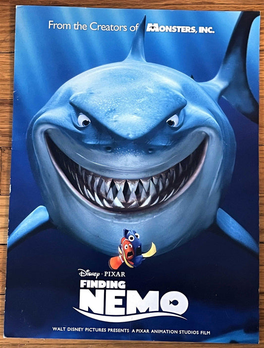 Pixar Disney FINDING NEMO original media CD press kit with 4 color stills