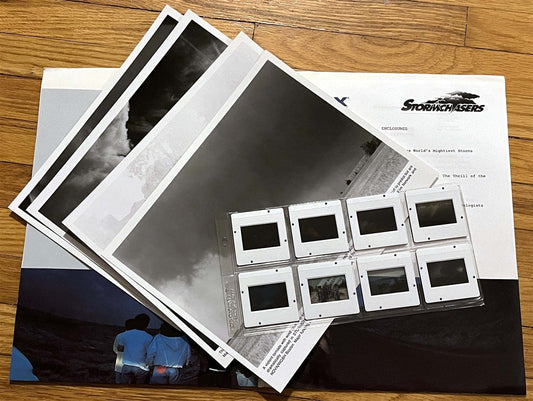 Imax STORMCHASERS media press kit with slides & photos