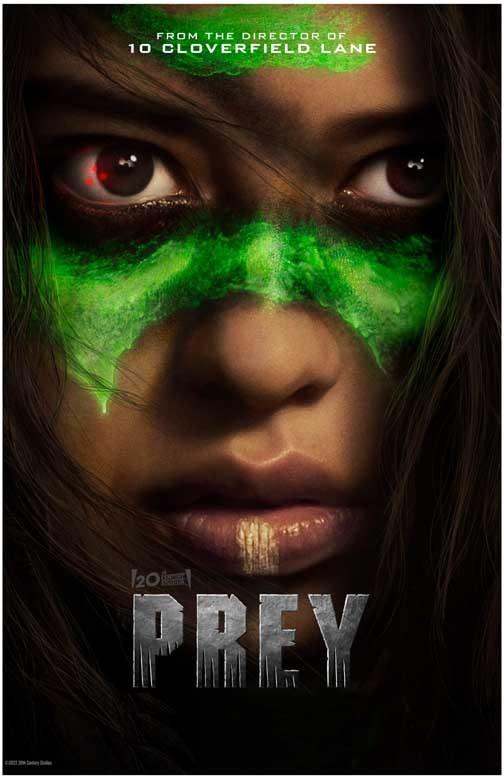 Amber Midthunder PREY warpaint advance movie poster 11x17 Predator