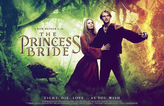 Cary Elwes THE PRINCESS BRIDE Robin Wright duo movie poster 17x11