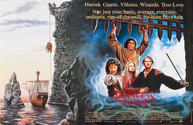 Cary Elwes THE PRINCESS BRIDE Robin Wright cast movie poster 17x11