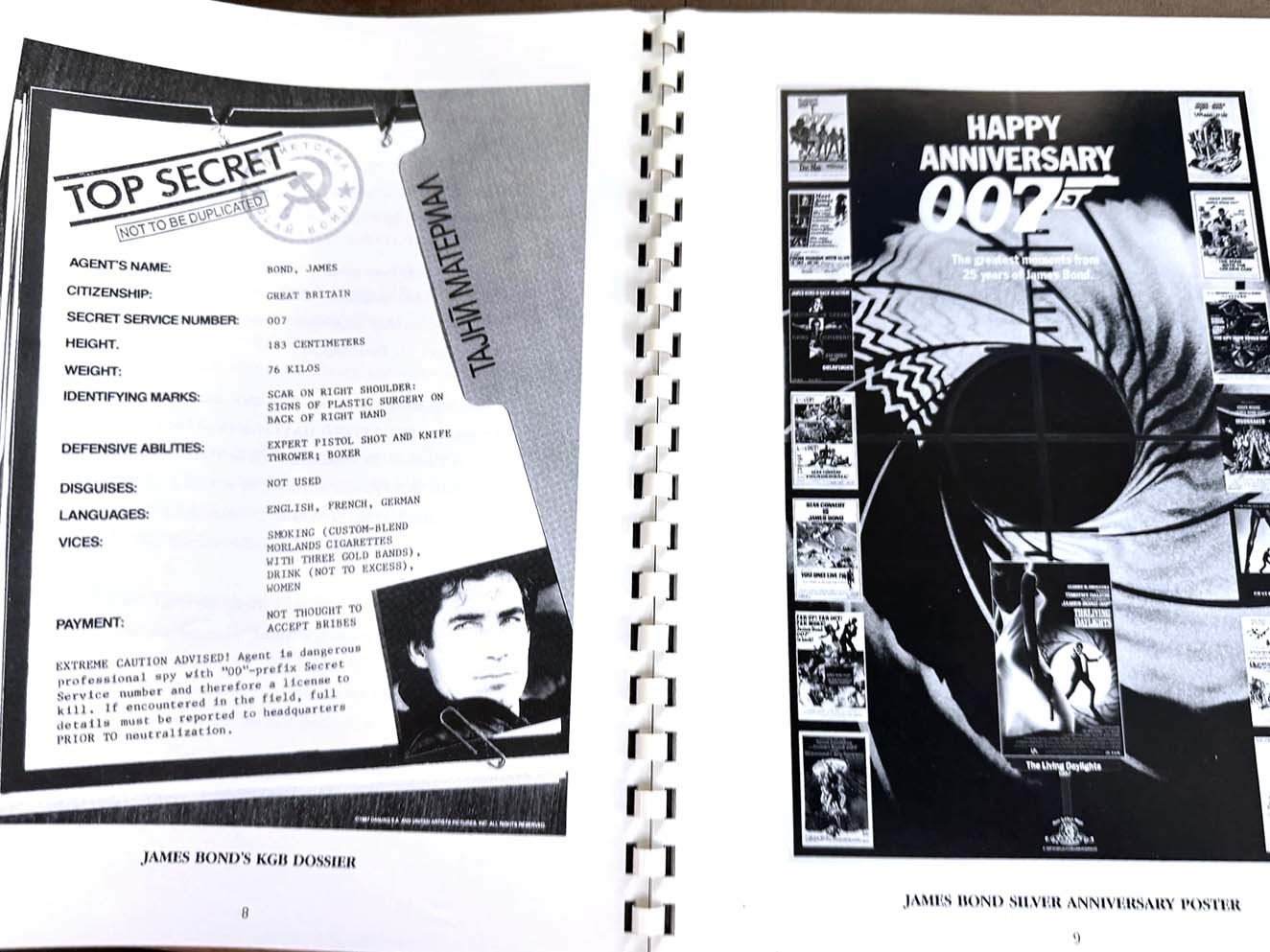 James Bond 007 Timothy Dalton LIVING DAYLIGHTS Promotional Guide 1987