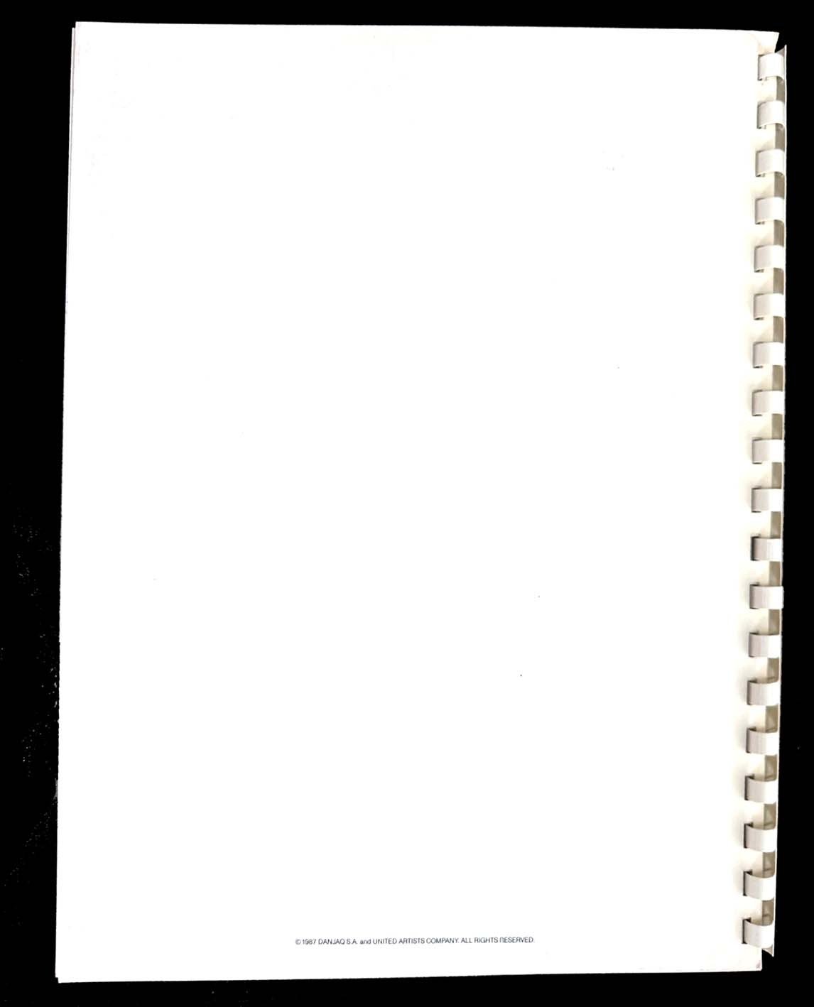James Bond 007 Timothy Dalton LIVING DAYLIGHTS Promotional Guide 1987