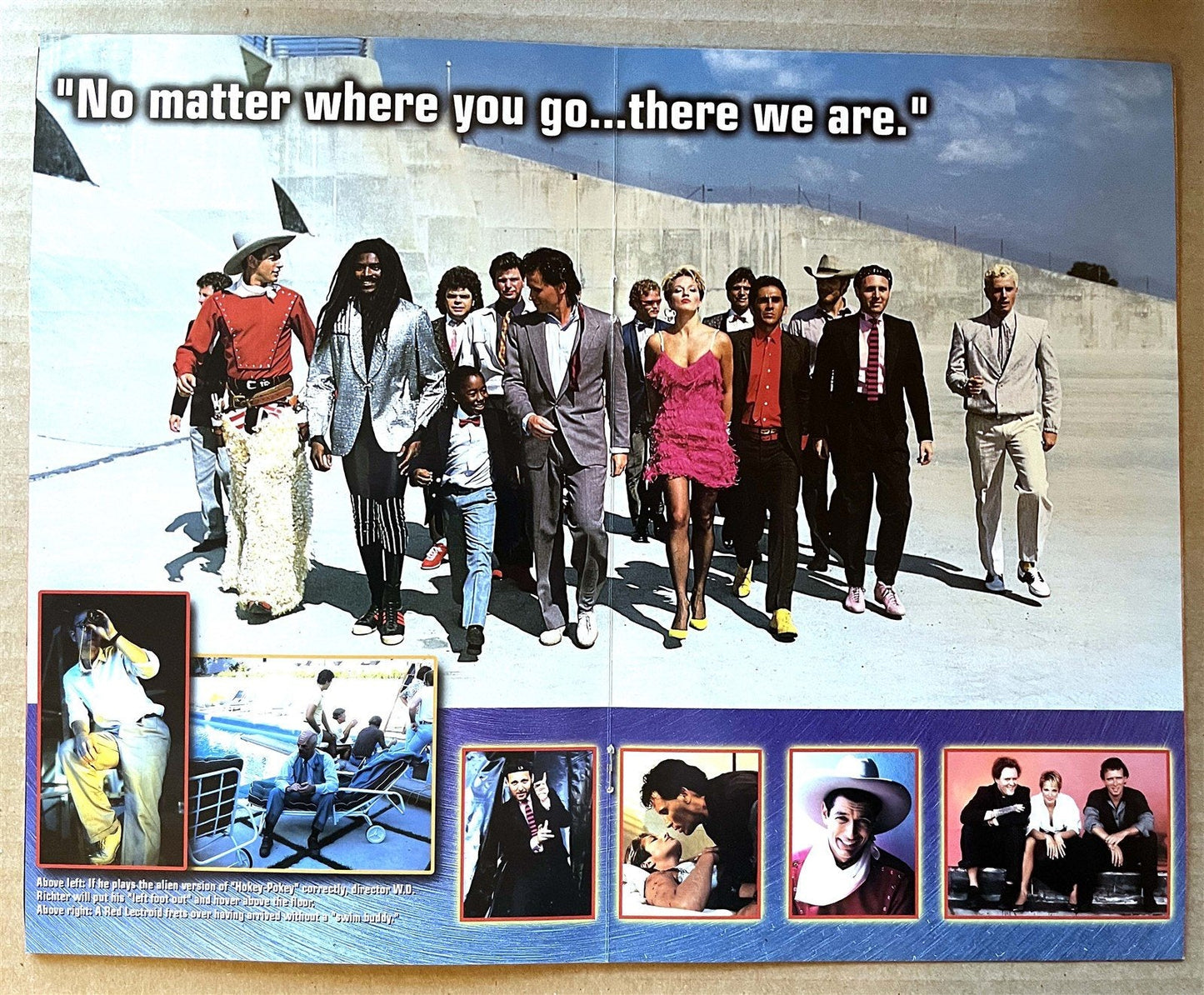 Peter Weller BUCKAROO BANZAI Jeff Goldblum souvenir booklet 1984