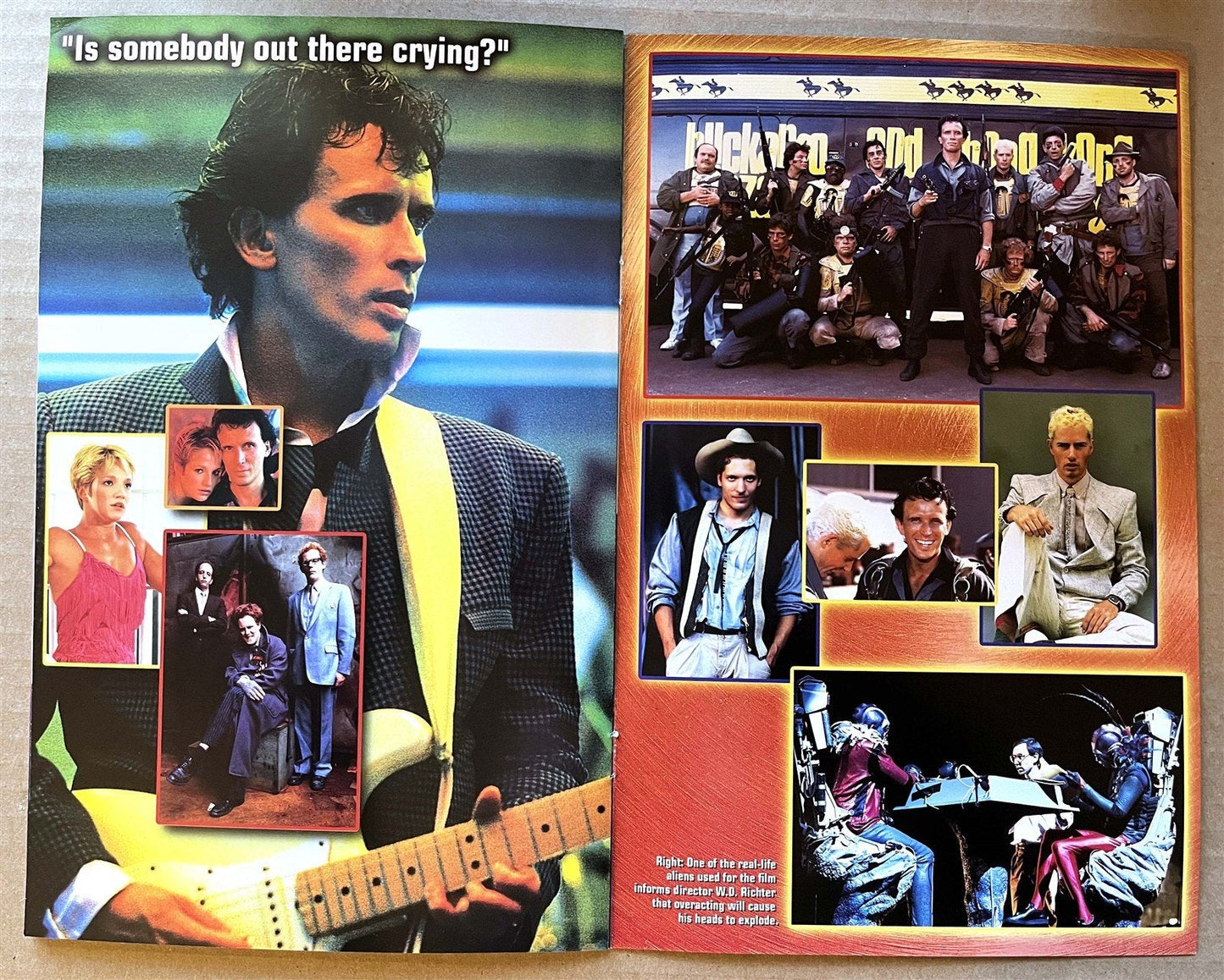 Peter Weller BUCKAROO BANZAI Jeff Goldblum souvenir booklet 1984