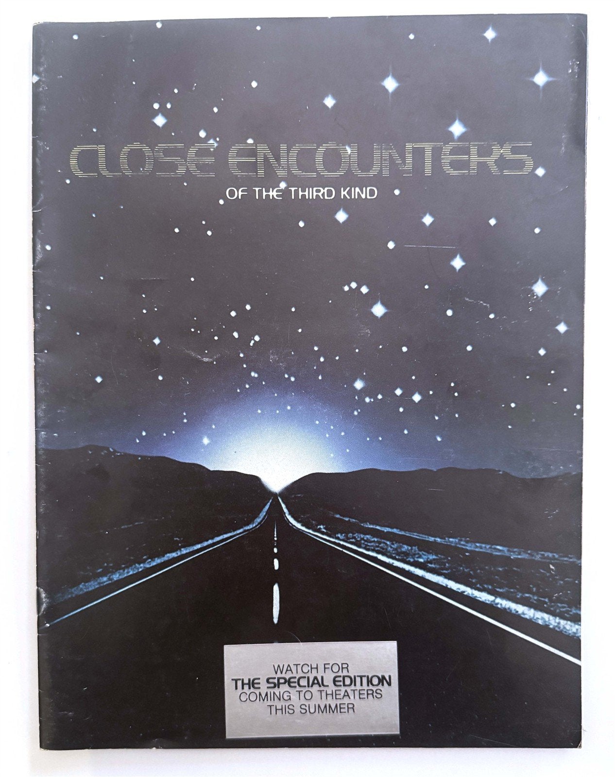 Steven Spielberg CLOSE ENCOUNTERS OF THE THIRD KIND color program book 1977