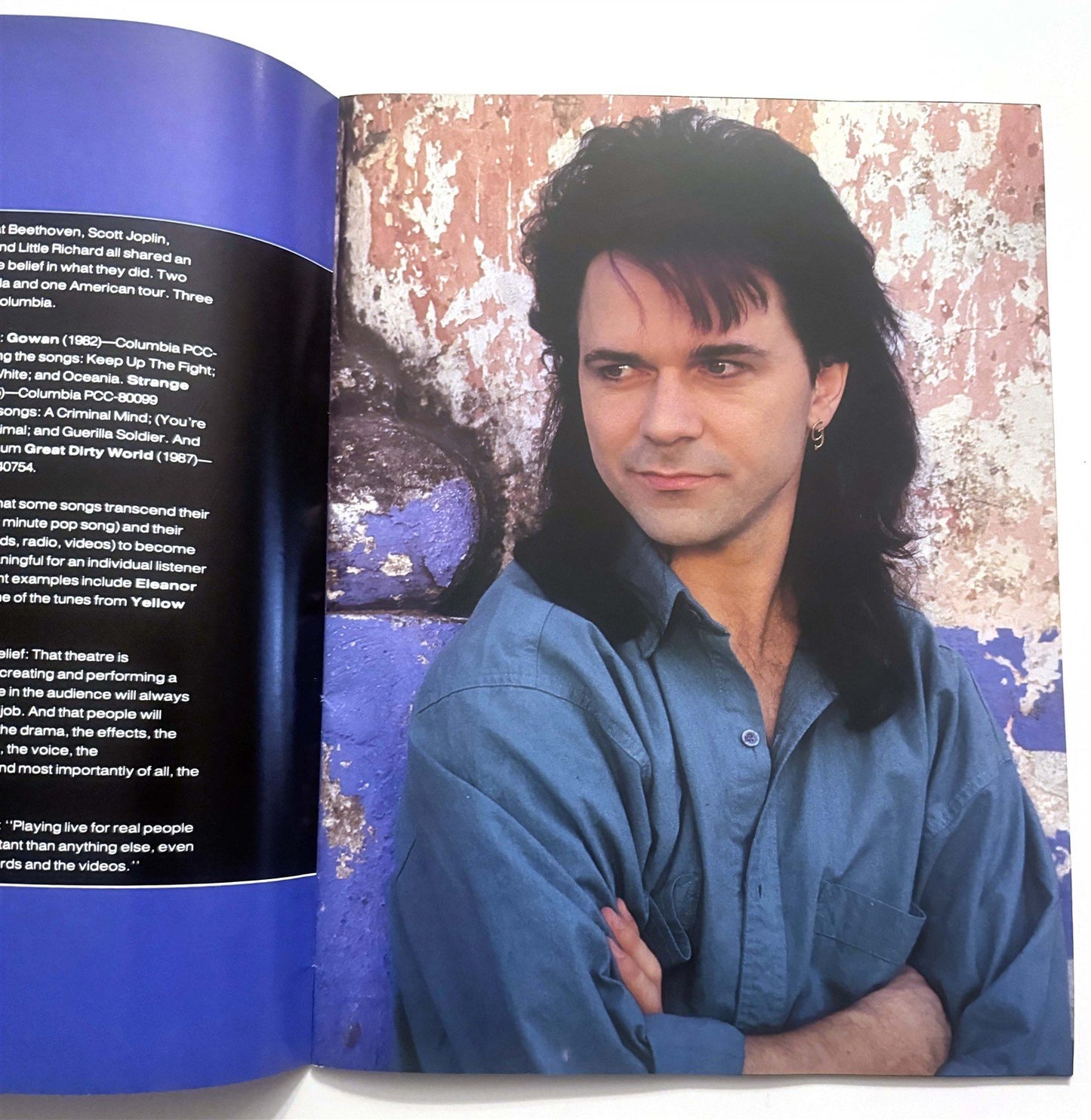 🎵 GOWAN Touring This Great Dirty World Concert Program Tour Book 🎵