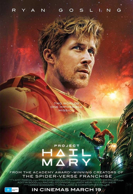 Ryan Gosling PROJECT HAIL MARY movie poster 11x17