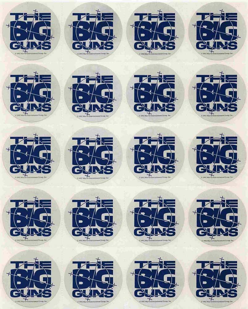 Marvel Punisher THE BIG GUNS Silver Sable Cage 1991 promo kit complete