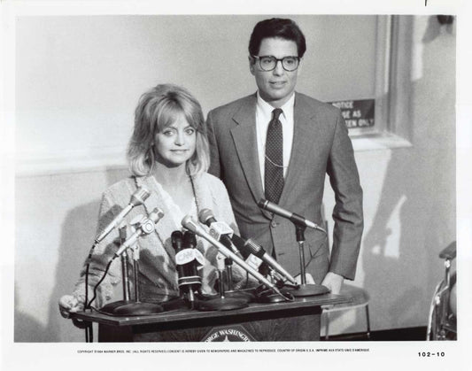 Goldie Hawn PROTOCOL Chris Sarandon original studio 10x8 press photo 1984