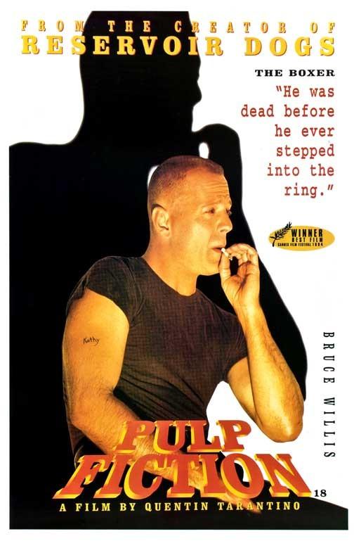 Bruce Willis PULP FICTION character movie poster 11x17 Quentin Tarantino