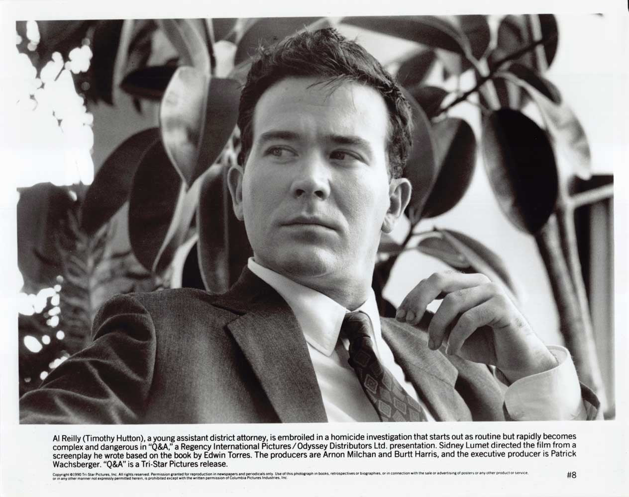 Timothy Hutton Q&A original 10x8 press photo 1990