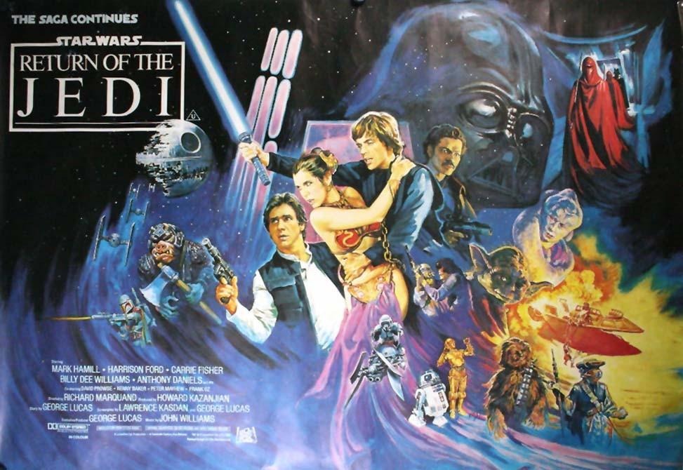 1983 Star Wars RETURN OF THE JEDI original 27½x40 British Quad