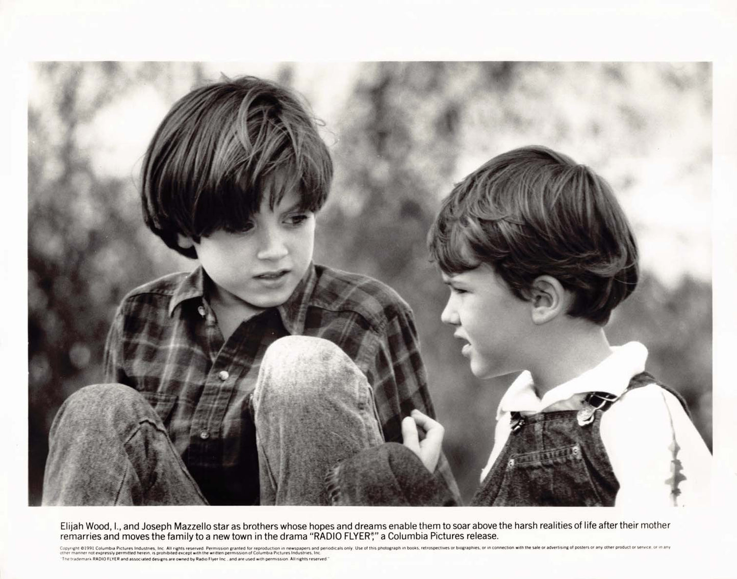 Elijah Wood RADIO FLYER Joseph Mazzello 1991 original 8x10 press photos