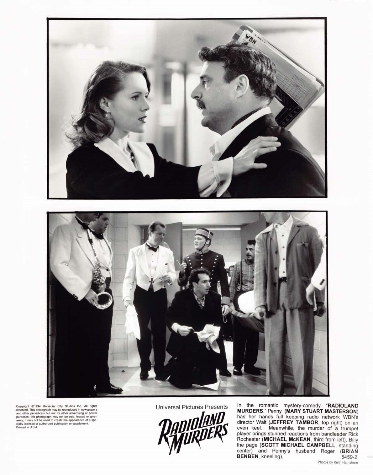 Brian Benben RADIOLAND MURDERS Mary Stuart Masterson original press photos 1994