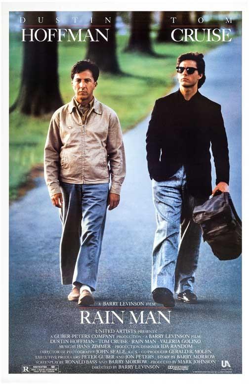 Dustin Hoffman RAIN MAN Tom Cruise movie poster 11x17