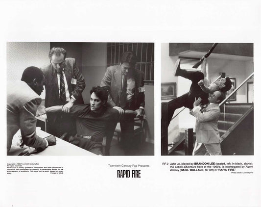 Brandon Lee RAPID FIRE Basil Wallace original 10x8 press photo 1992