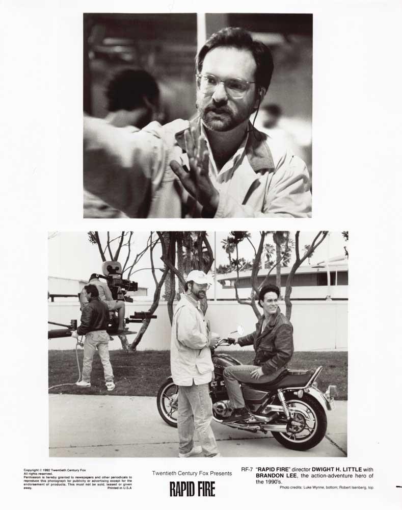 Brandon Lee RAPID FIRE Dwight H Little original 8x10 press photo 1992