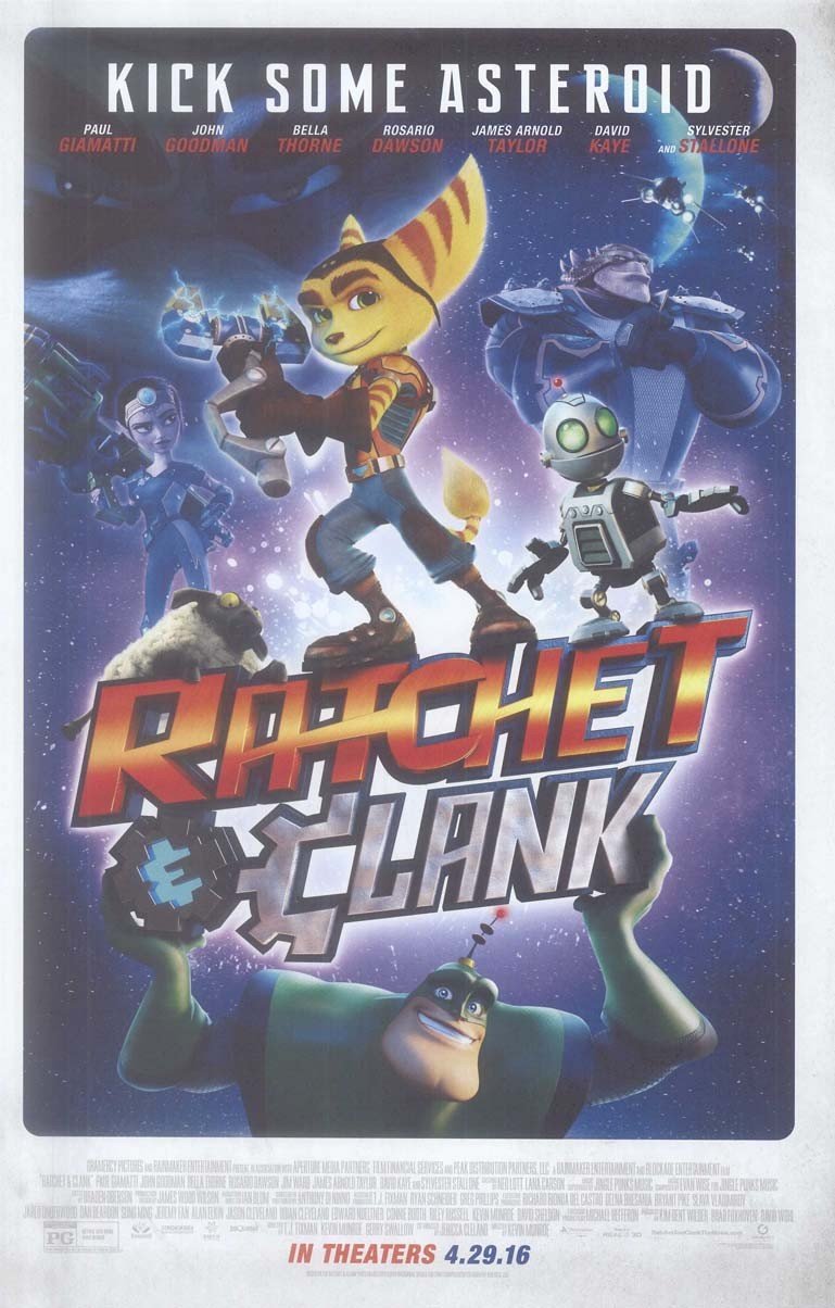 Paul Giamatti RATCHET & CLANK Bella Thorne original studio movie poster 11x17