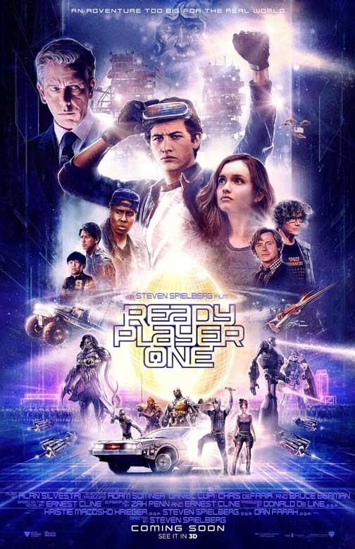Tye Sheridan READY PLAYER ONE Olivia Cooke Simon Pegg movie poster 11x17