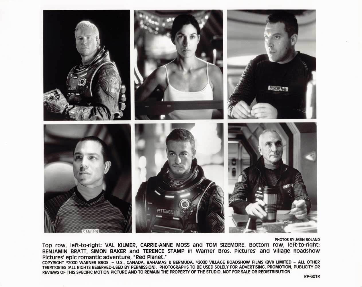Carrie-Anne Moss RED PLANET Val Kilmer original press photos 2000