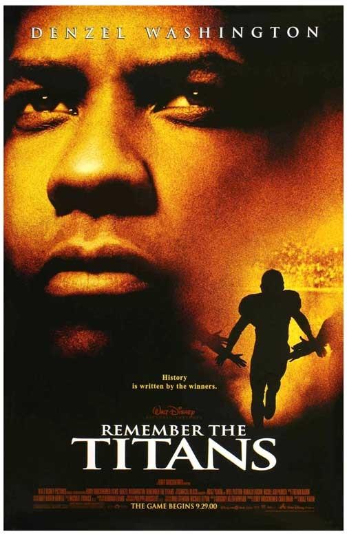 Denzel Washington REMEMBER THE TITANS movie poster 11x17