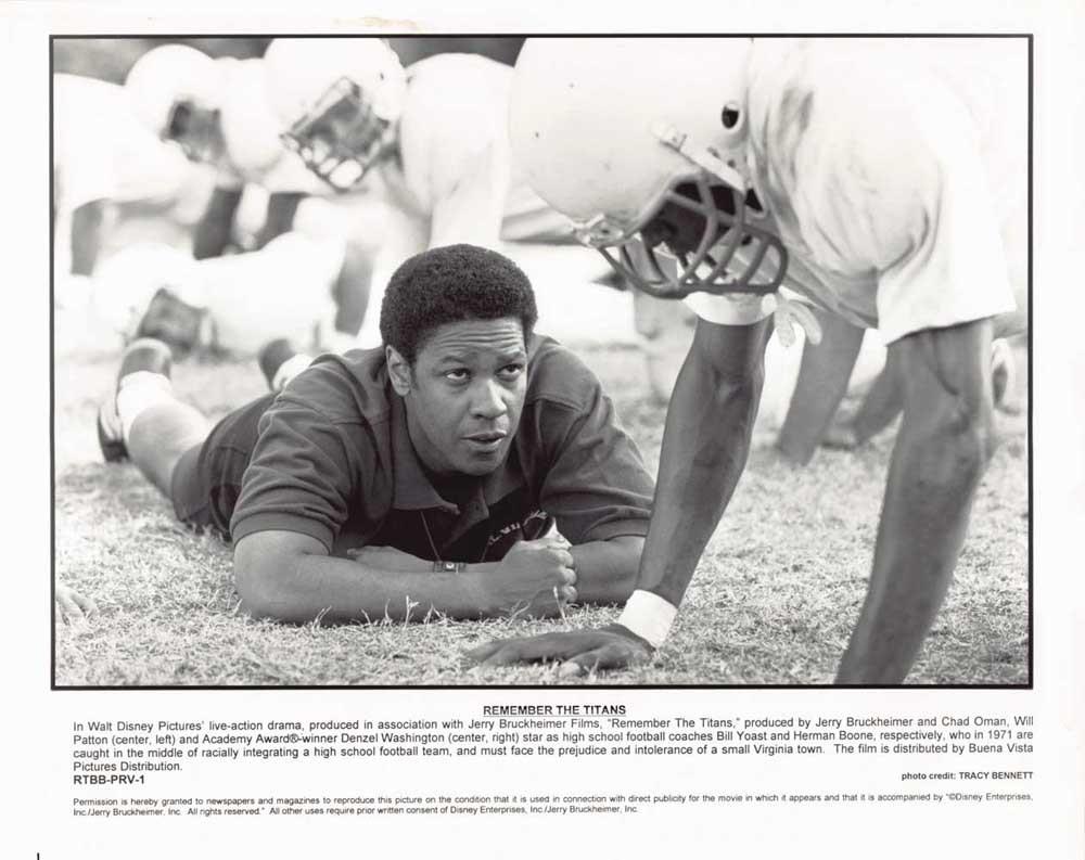 Denzel Washington REMEMBER THE TITANS original 10x8 press photo 2000