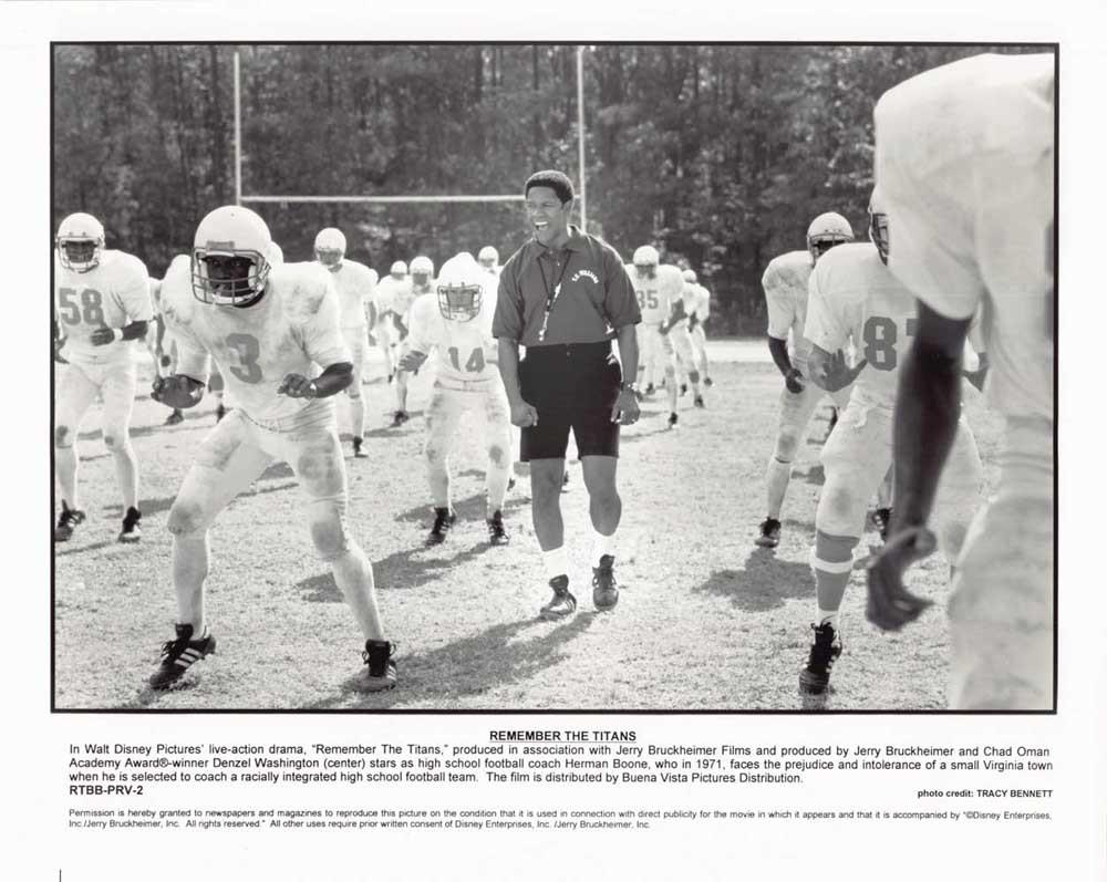 Denzel Washington REMEMBER THE TITANS original 10x8 press photo 2000