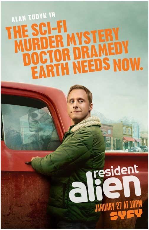 Alan Tudyk RESIDENT ALIEN truck poster 11x17