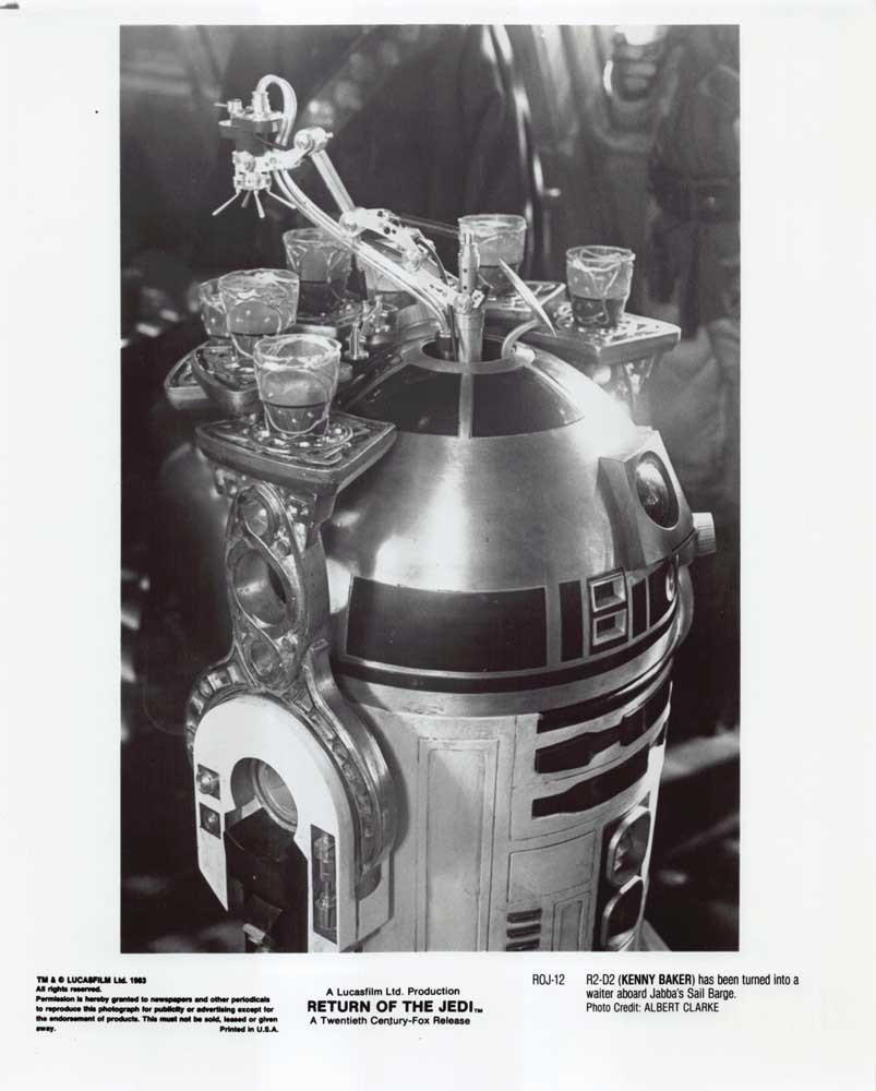 Kenny Baker R2-D2 Star Wars RETURN OF THE JEDI original 8x10 press photo 1983